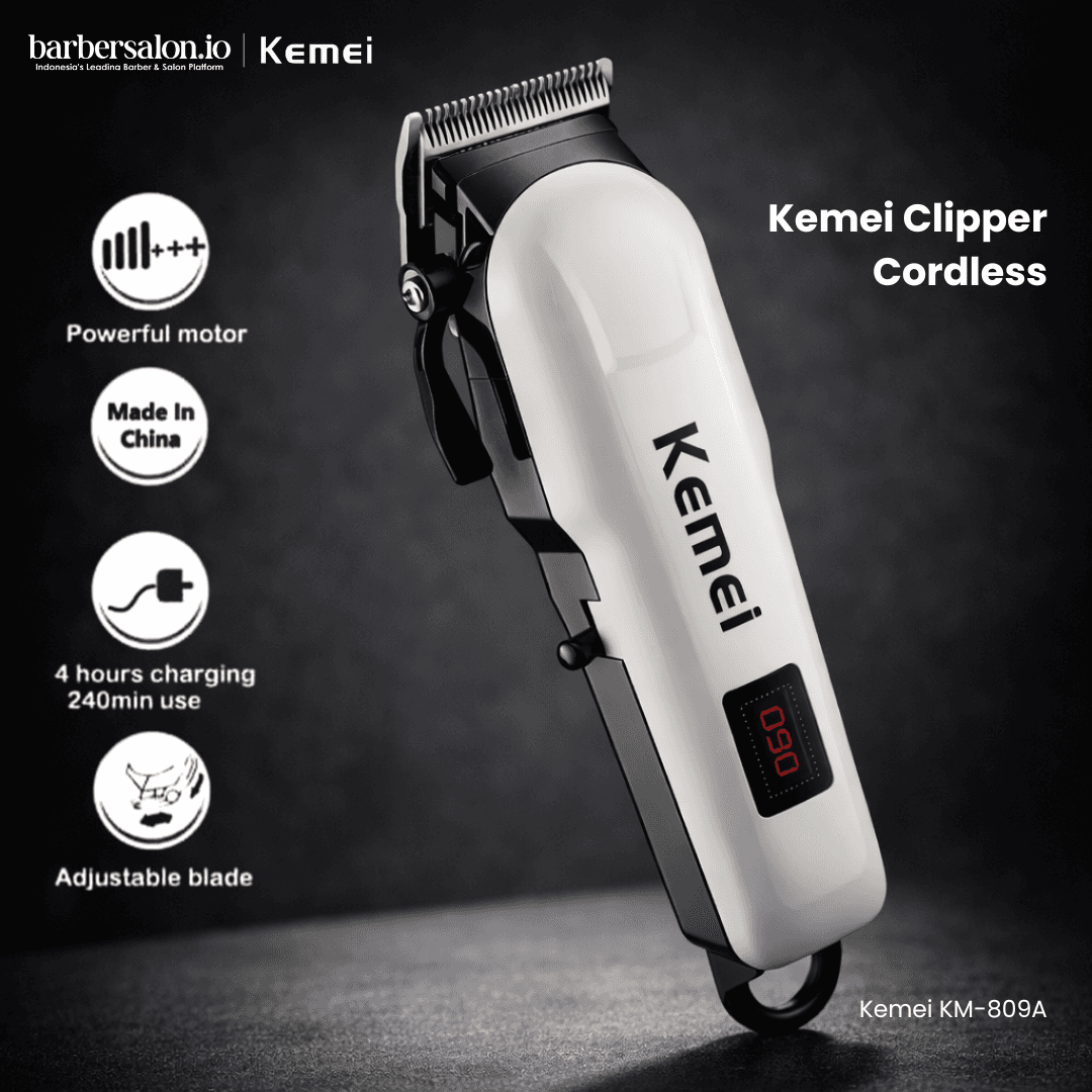 Kemei KM PG809A Hair Clippers Alat Mesin Cukur Rambut