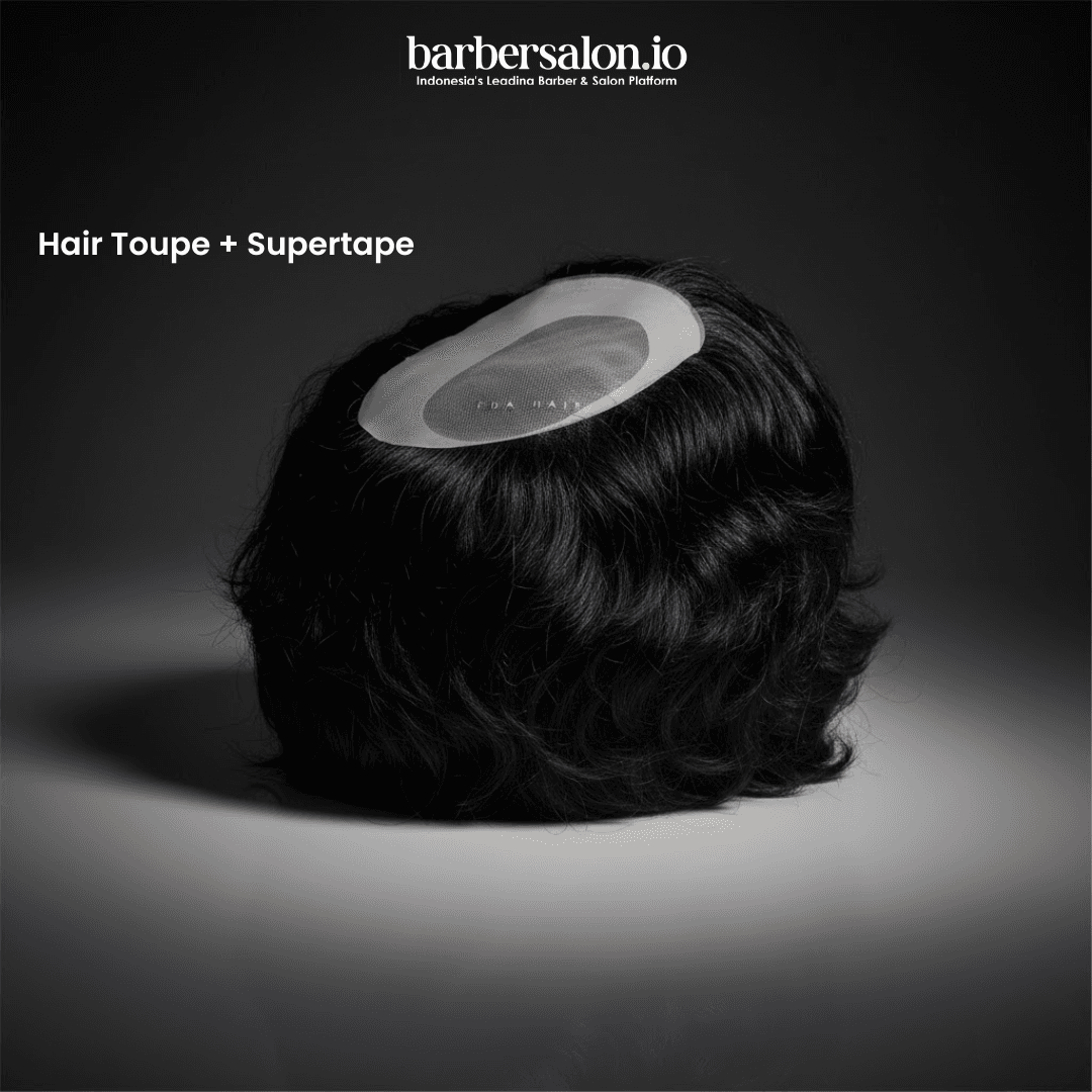 Hair Toupee + Supertape Solusi Rambut Lebih Tebal & Natural