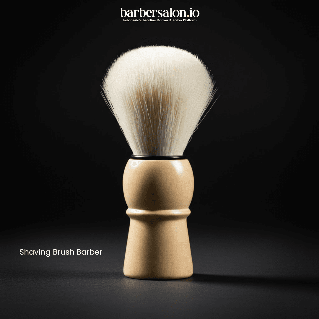 Shaving Brush Barber Kuas Cukur Profesional Gagang Kayu