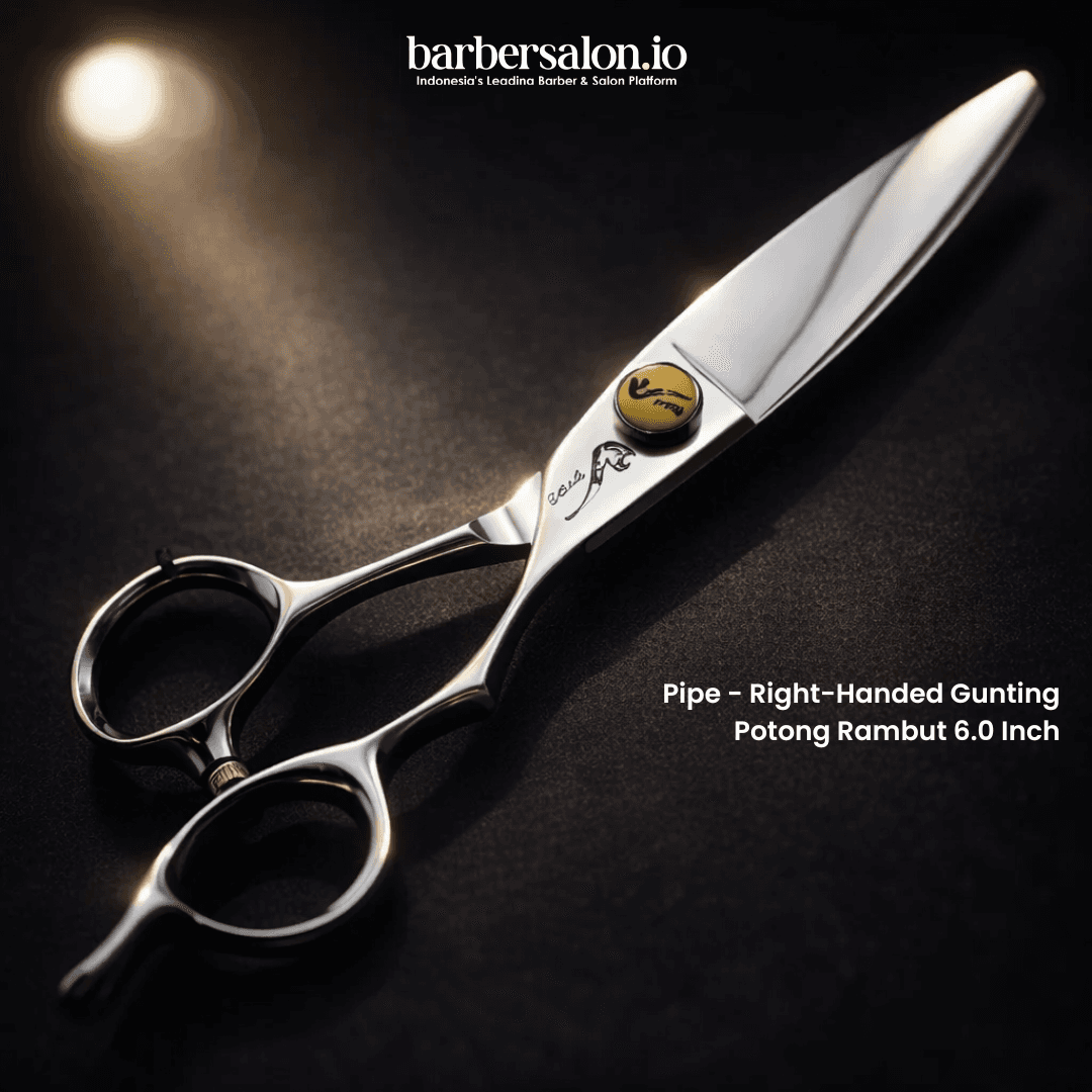Gunting Potong Rambut Pipe 6.0 Inch Right Handed Professional