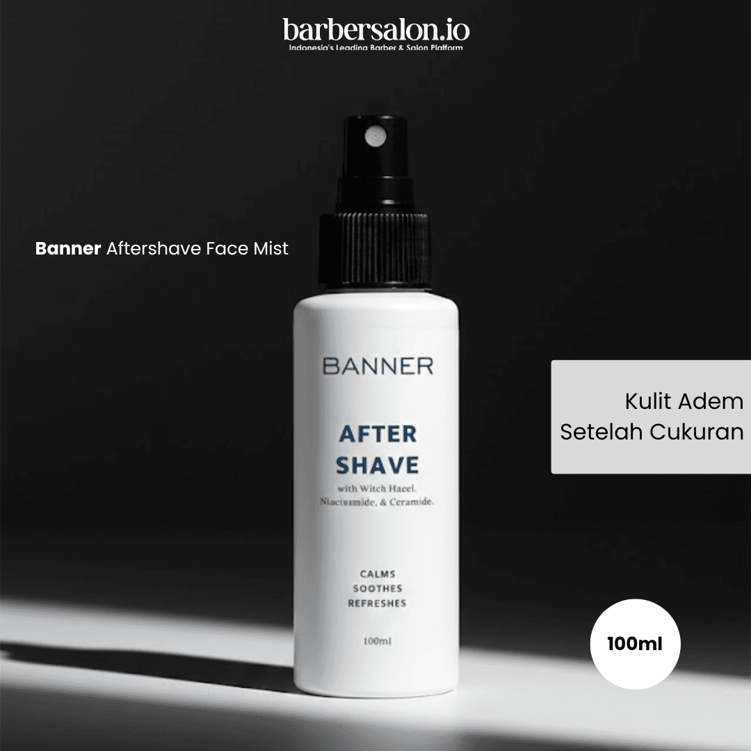 BANNER Aftershave Face Mist Mencegah Iritasi Setelah Bercukur