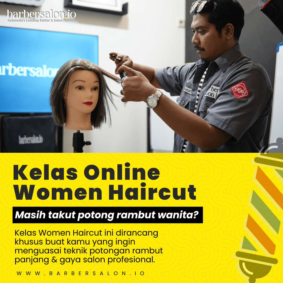 Kelas Online Women Haircut Barbersalon.io