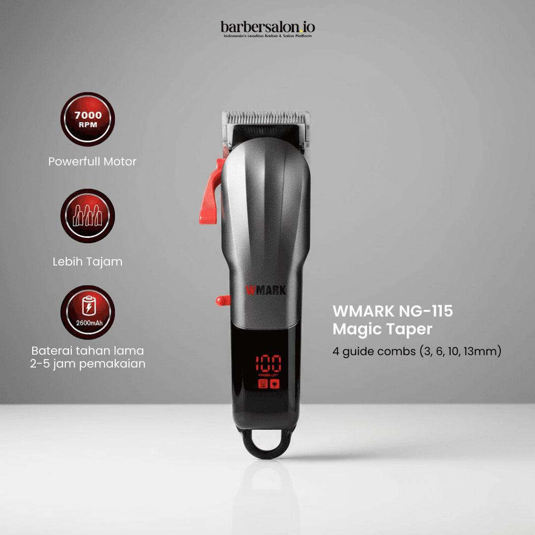 Wmark Clipper NG 115 Alat Cukur Pangkas Rambut Elektrik Barbershop 6800 Rpm